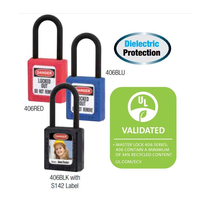 supplier distributor jual non sparking conductive magnetic safety padlock 406 masterlock jakarta indonesia harga murah