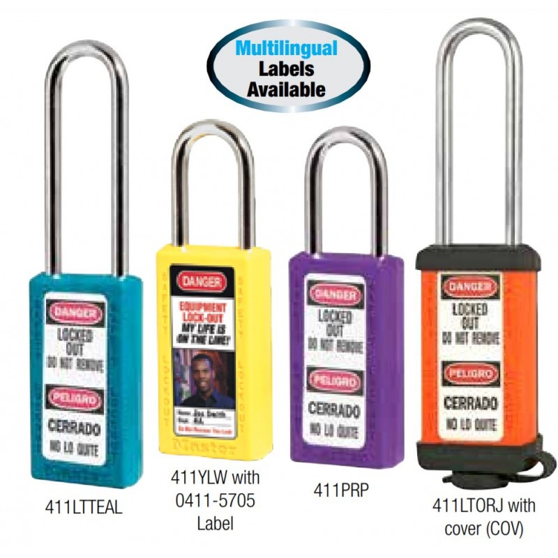 supplier distributor jual bilingual safety padlock 411kamk masterlock jakarta indonesia harga murah