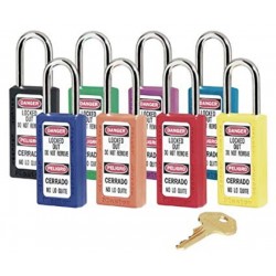 supplier distributor jual bilingual safety padlock 411ast masterlock jakarta indonesia harga murah