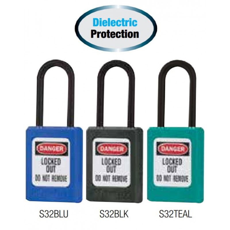 supplier distributor jual thermoplastic dielectric safety padlock s32kamk masterlock jakarta indonesia harga murah