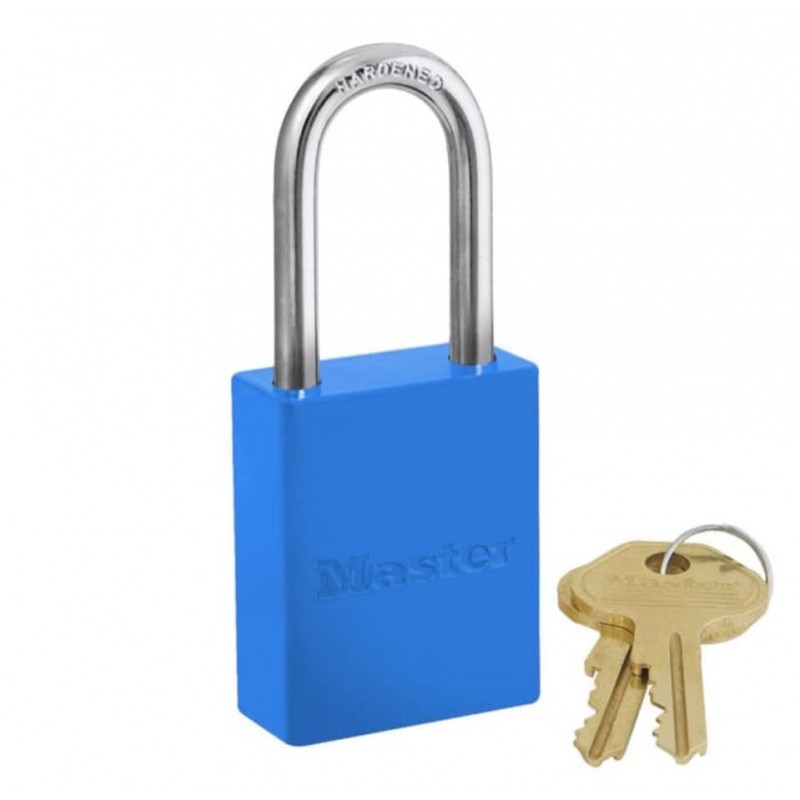 supplier distributor jual powder coated aluminium safety padlocks 6835lf masterlock jakarta indonesia harga murah