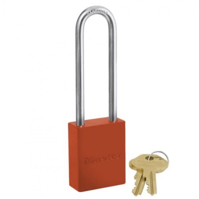 supplier distributor jual powder coated aluminium safety padlocks 6835lt masterlock jakarta indonesia harga murah