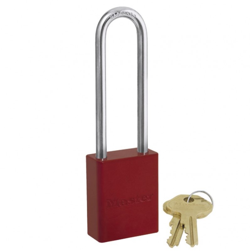 supplier distributor jual powder coated aluminium safety padlocks 6835kalt masterlock jakarta indonesia harga murah