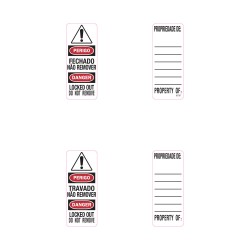 supplier distributor jual padlock identification labels s141lptlen masterlock jakarta indonesia harga murah