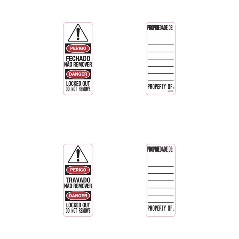 supplier distributor jual padlock identification labels s141lptlen masterlock jakarta indonesia harga murah