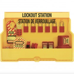 supplier distributor jual lockout bilingual stations s1850e1106frc masterlock jakarta indonesia harga murah