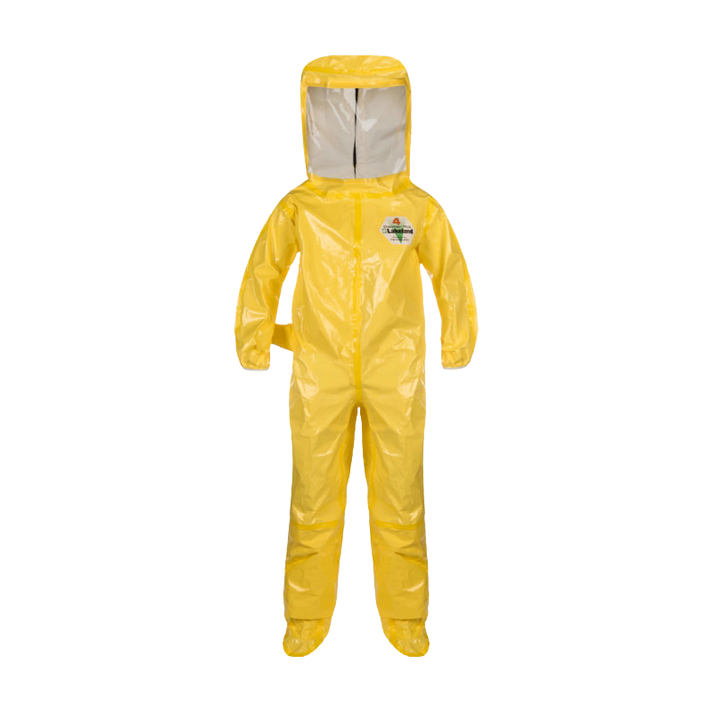 Lakeland CT4SY400PS ChemMax4 Plus Fully Encapsulated Suit Level B Flat Back (Yellow)