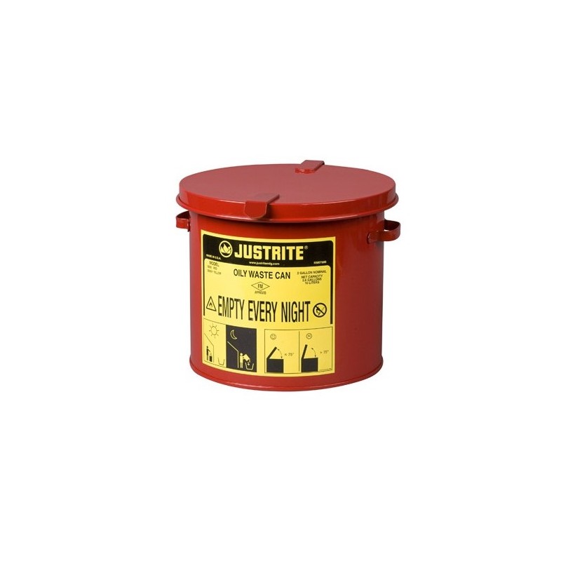 supplier distributor jual oily waste can 2 gallon 8l red jusrite jakarta indonesia harga murah