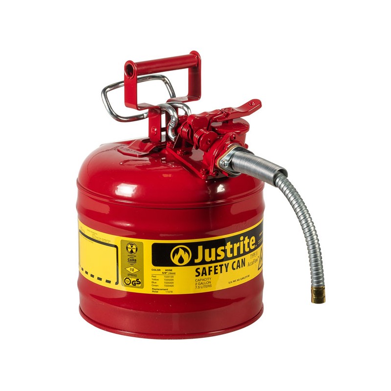 Justrite 7220120 Safety Can (AccuFlow Galvanized Steel Type II)