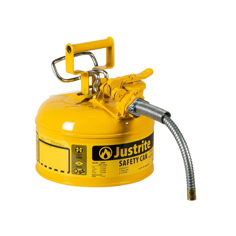 Justrite 7210220 Safety Can (AccuFlow Galvanized Steel Type II)