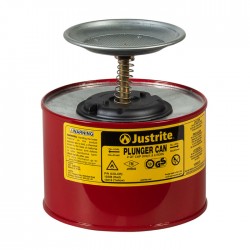 Justrite 10208 Safety Plunger Cans