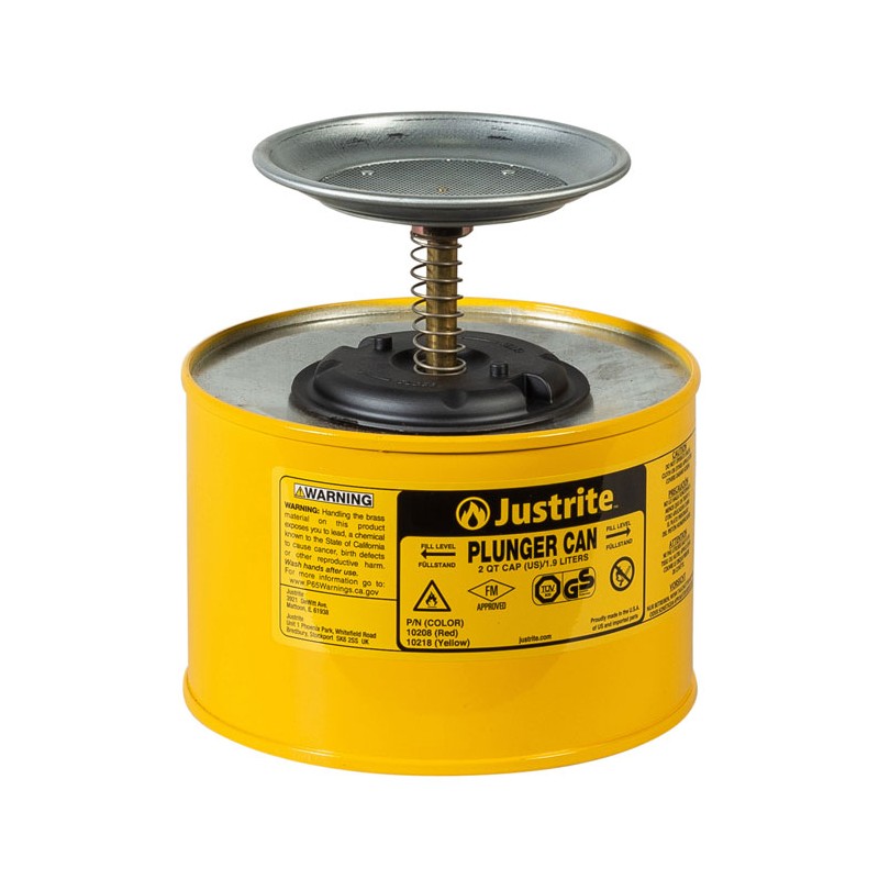 Justrite 10218 Safety Plunger Cans